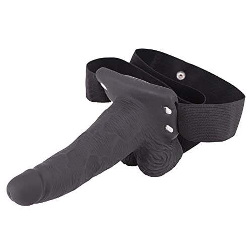 Erection Assist Hollow Strap-On Vib 6 Bk