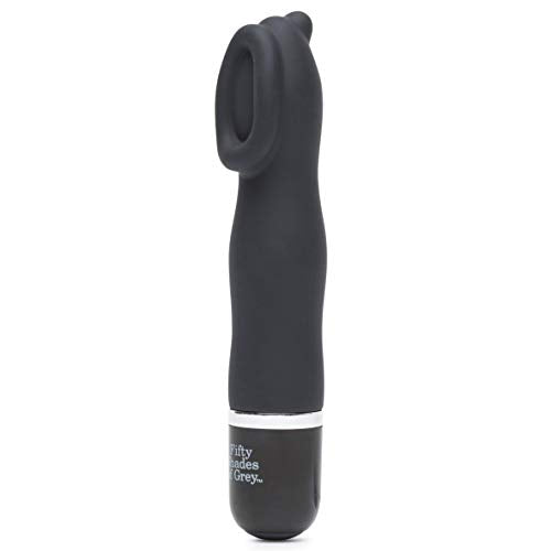 Fifty Shades Of Grey Sweet Touch Black Mini Clitoral Vibrator - Waterproof With 10 Speeds And Patterns