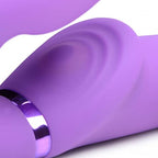 10X Remote Control Ergo-Fit G-Pulse Inflatable And Vibrating Strapless Strap-On - Purple