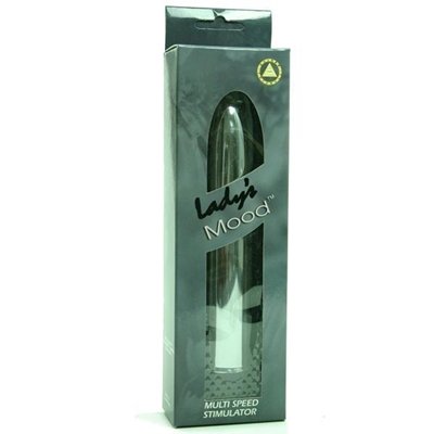 Ladys Mood Plastic Vibrator, Silver, 7 Inch