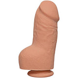 Doc Johnson The D - Fat D - 8 Inch With Balls - Ultraskyn - 8&quot; Long And 2.75&quot; Wide - Strong Suction Cup Base - O-Ring Harness Compatible Dildo, Vanilla