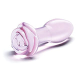 Glas 5&quot; Rosebud Glass Butt Plug