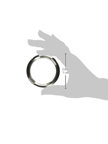 Master Series Stainless Steel Cock Ring, Large