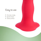 Fun Factory Adult Toys - Suction Cup Dildo And Strapon Adult Sex Toy - Dildo For Women, Men And Couples (Bouncer Red)