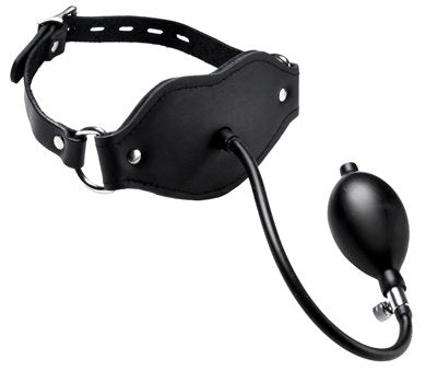 Silencer Inflatable Locking Penis Gag - Black
