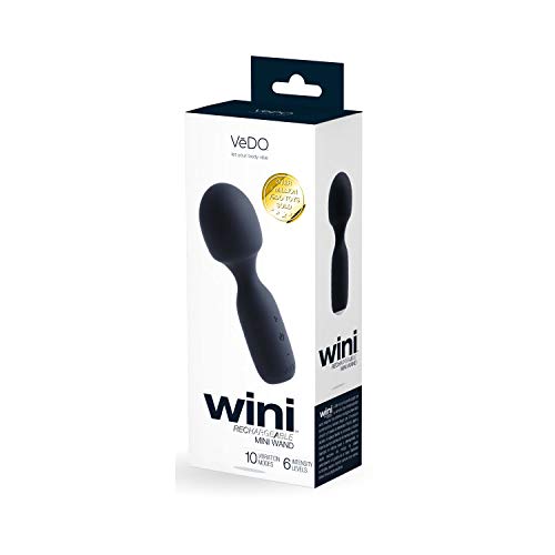 Vedo Wini Rechargeable Mini Wand Just Black