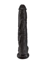 Pipedream Products King Cock Life Like Cock With Balls And Suction Mount Base, Black, 14 Inch