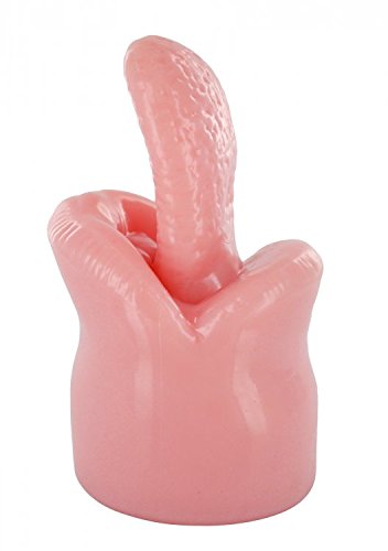 Wand Essentials Tantric Tongue Realistic Oral Sex Wand Vibrator Attachment, Pink (Ae163)