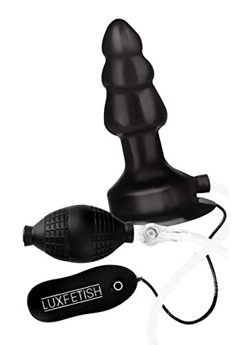 Lux Fetish 4&quot; Inflatable Vibr Butt Plug