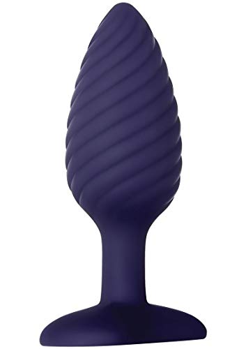Zero Tolerance Wicked Twister Remote-Control Vibrating Waterproof Rechargeable Silicone Butt Plug - Purple