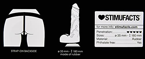 Ouch! Realistic - 7In- Strap-On - Black