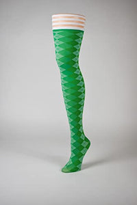 Kixies Opc Par 4 Green Argyle Size D