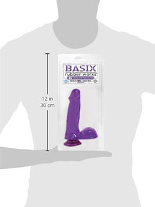 Basix 6In. Dong W/Suction Cup Purple