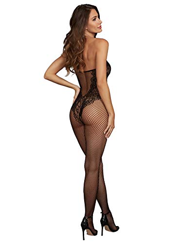 Dg Fishnet Bodystocking Blk Q