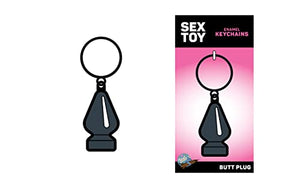 Grey Butt Plug Keychain (Net)