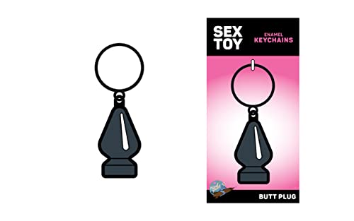 Grey Butt Plug Keychain (Net)
