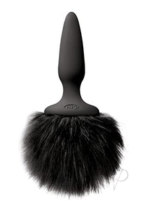 Bunny Tails Mini Black Fur
