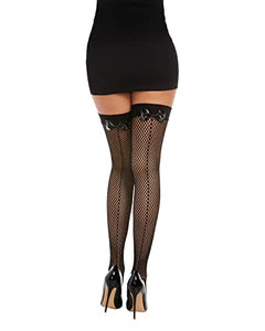 Dg Diamond Net Fishnet Thigh Highs Blkos