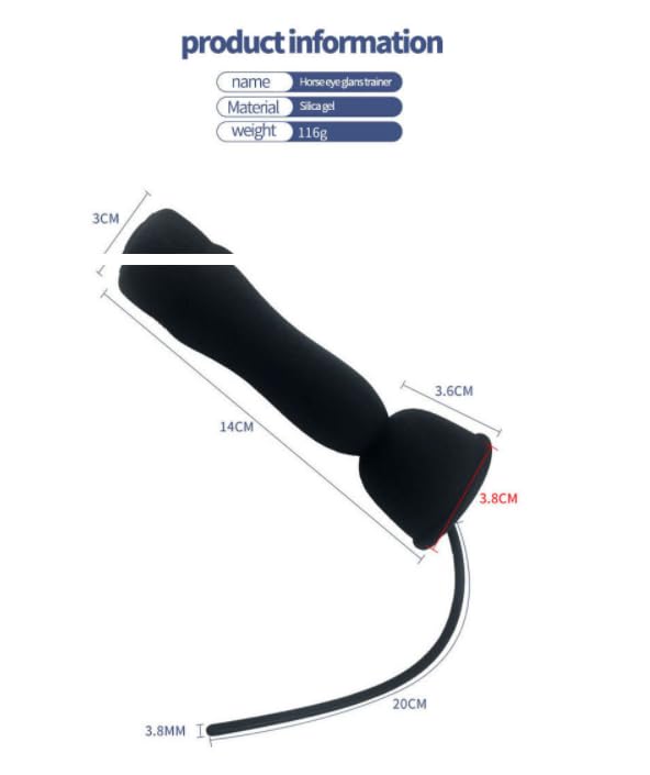 GURIDO Silicone Urethral Sounds Dilator Male Vibrator Penis Training Multiple Vibrating Glans Trainer Stimulation Stretching for