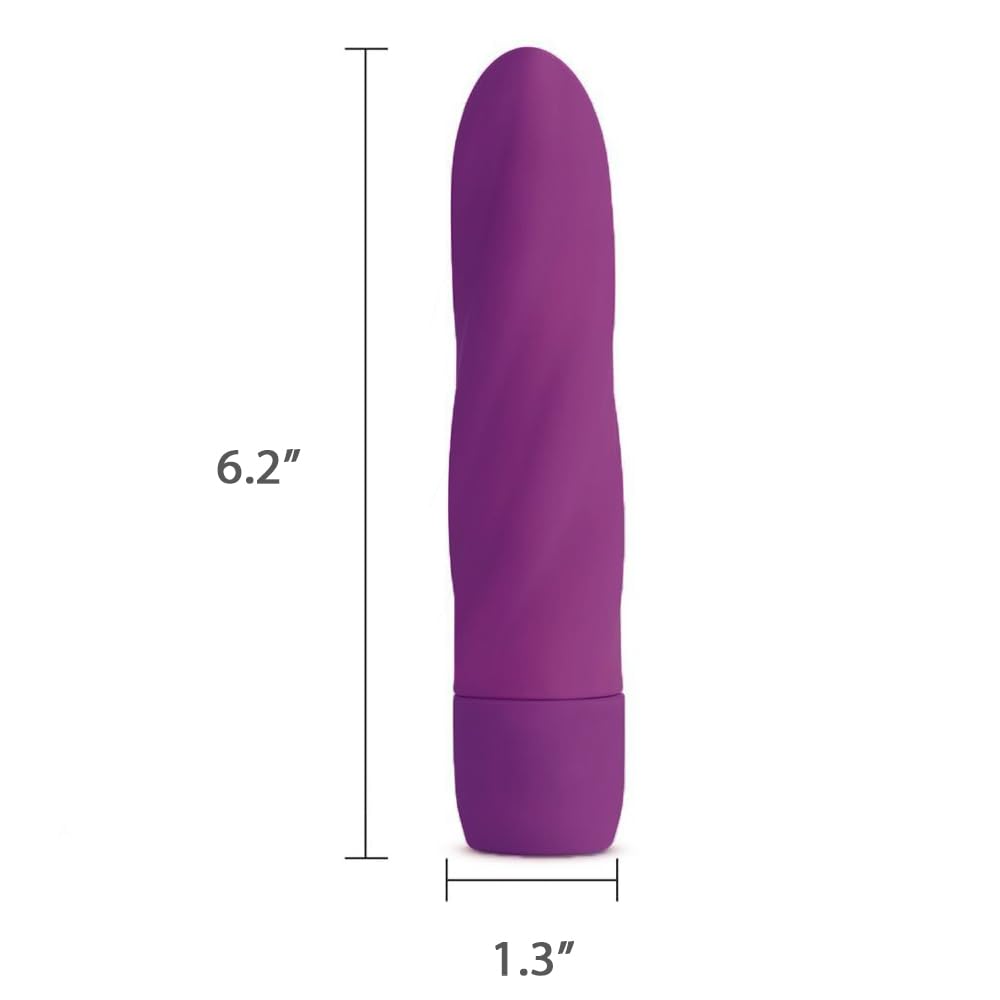 Twist Vibe Textured Silicone Vibrator for Vagina G Spot Clitoris Stimulation 10 Function Vibrator Smooth Touch Waterproof Quiet