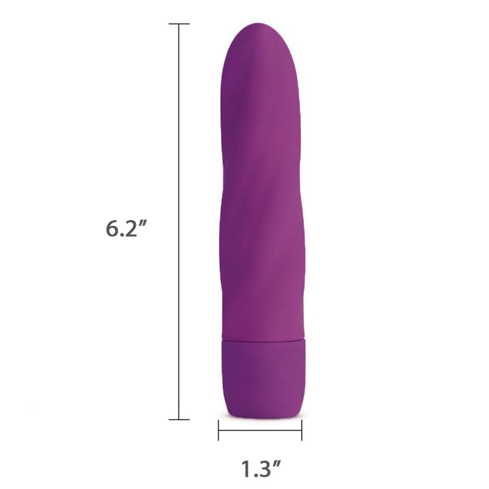 Twist Vibe Textured Silicone Vibrator for Vagina G Spot Clitoris Stimulation 10 Function Vibrator Smooth Touch Waterproof Quiet