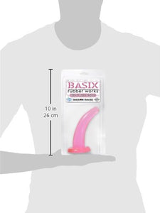 Basix Rubber Works 4.5-Inch His N Hers G-Spot Dong, Pink