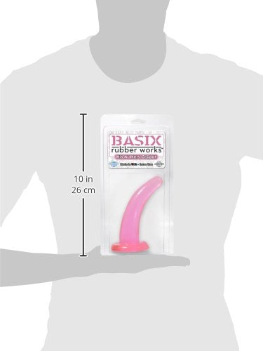 Basix Rubber Works 4.5-Inch His N Hers G-Spot Dong, Pink