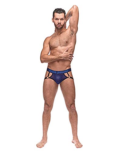 Mp Diamond Mesh Jock Ring Nav Lx