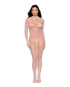 Bodystocking & Shrug Rose Quartz O/S
