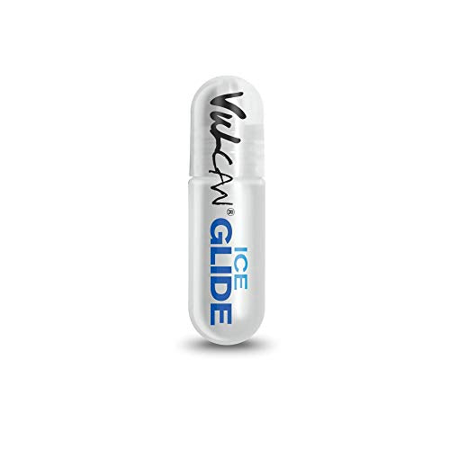 Cyberskin Vulcan Mouth Stroker With Cooling Glide Male Masturbator Cup Sex Toy With Removable Vibration Bullet  Frost  01 Pound