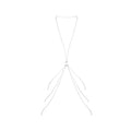 Bijoux Indiscrets - BODY CHAIN 8 - Crossover Belly Waist Chain for Women - Shinning Crystal & Durable - Classic style for girls