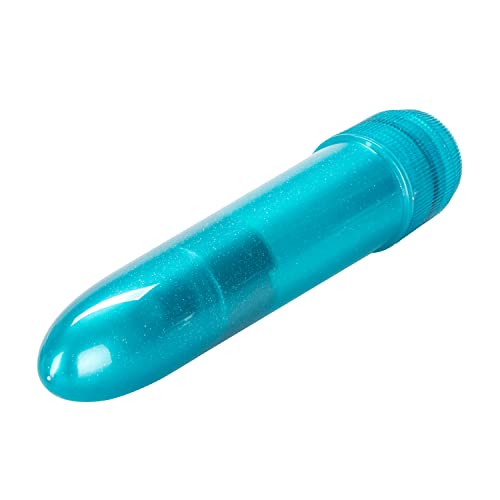 California Exotics Mini Pearlessence Multi-Speed Vibrator, Sky Blue, 4.5''