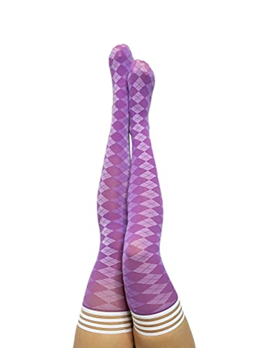 Kixies Opc Par 4 Purple Argyle Size A