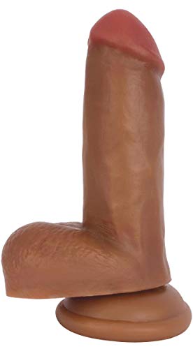 Jock Bareskin 6In Latte Dildo W/ Balls