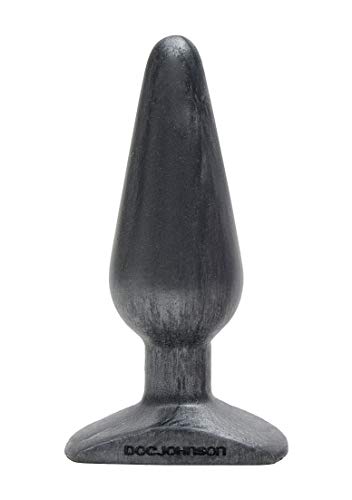 Doc Johnson Platinum Premium Silicone  The Big End  53 in Long and 17 in Wide  Medium Silicone Butt Plug with Flared Safe