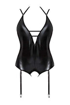 Ms Liquid Onyx Crotchless Teddy Blk Sm