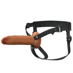 Fantasy X-Tensions Elite 8In Silicone Hollow Strap-On Dual Density - Brown