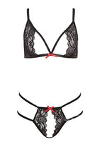 Barely Bare Tie Me Up Lingerie Set Bk O/