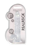 Realrock 8In Realistic Dildo W/ Balls Crystal Clear