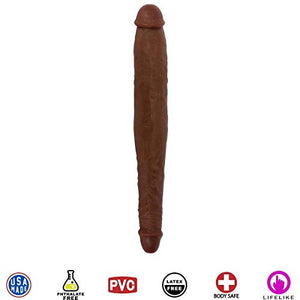 Jock 13 Inch Tapered Double Dong Brown