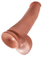 Pipedream Products King Cock Life Like Cock With Balls And Suction Mount Base, Tan, 15 Inch