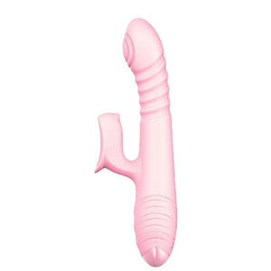 Dildo Vibrator Sex Toys for Women, G-Spot Dildo Thrusting Vibrator Clitoral Nipple Stimulator with 8 Vibrating Modes, Realistic