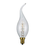 Cal Lighting Lb-7148-25W Candelabra Light Bulb From Edison Bulb Collection In Light Finish, 2.50 Inches