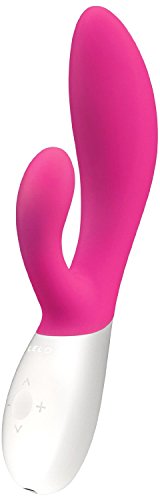 Lelo Ina Wave Dual-Action, G-Spot And External Massage Vibrator With Motion Movement, Cerise