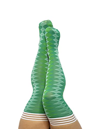 Kixies Opc Par 4 Green Argyle Size D