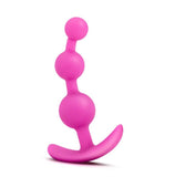 Blush Luxe Be Me 3 - Platinum Cured Puria Silicone - Flexible Three Bead Anal Butt Plug - Ultrasilk Smooth Finish - Anchortech B