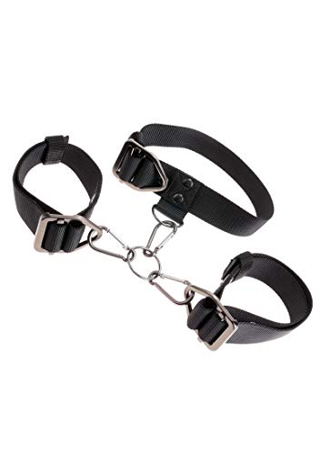 Sir Richards Condom Company Command Cuff And Collar Set Black Stainless Steel