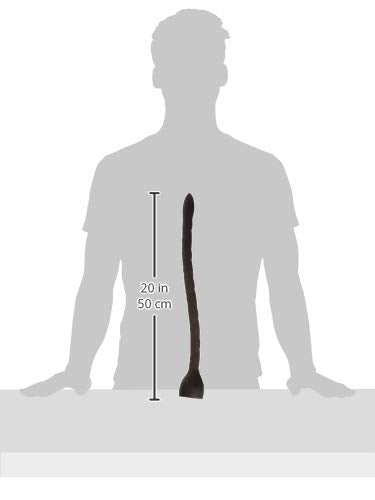 Kink In Deep Silicone Anal Snake - Black