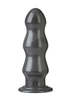 Doc Johnson American Bombshell - B-7 Tango - Vac-U-Lock And F Machine Compatible Dildo Or Butt Plug - Gunmetal Grey