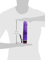 Nasstoys 9-Inch Waterproof Water Whopper Jelly Penis Vibrator, Lavender